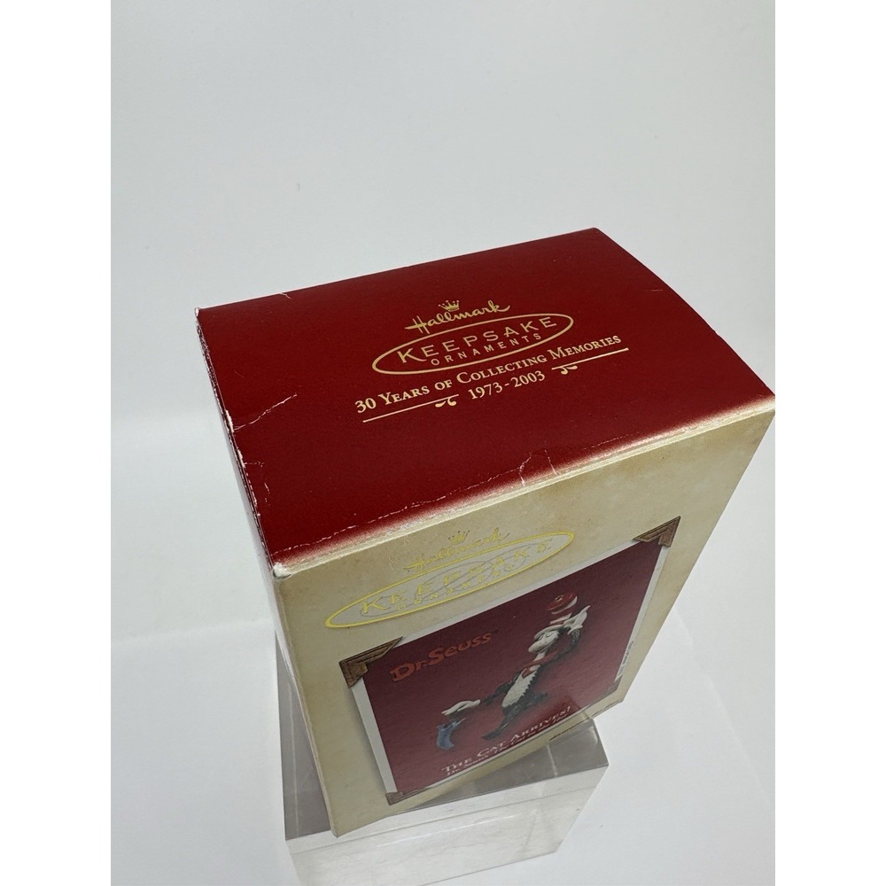 Dr. Seuss Hallmark Ornament 1999 - Cat in the Hat Box - Picture 5 of 5